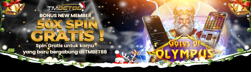 BONUS NEW MEMBER 50X SPIN GRATIS TMBET88
