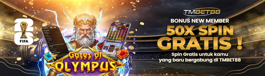 BONUS NEW MEMBER 50X SPIN GRATIS TMBET88